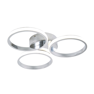 Ellis &amp; Co Chrome 3-Ring LED Bathroom Ceiling Light