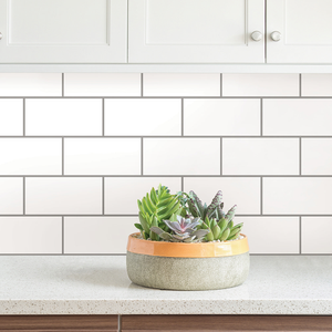 Subway Peel &amp; Stick Backsplash Tiles - Pack of 4