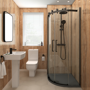 Orion Rustic Oak Shower Wall Panel - 2400 x 1000mm