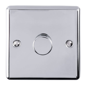 Ellis &amp; Co 1 Gang 400W LED Dimmer Switch Polished Chrome