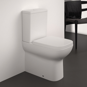 Ideal Standard i.Life A Compact 6/4 Litre Rimless Close Coupled Back To Wall WC + Soft Close Seat