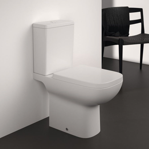 Ideal Standard i.Life A 6/4 Litre Rimless Close Coupled Open Back WC + Soft Close Seat