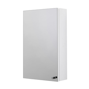 Croydex Carra White Single Door Mirror Cabinet