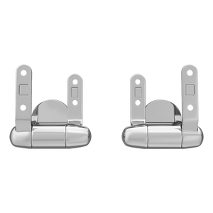 Toreno Wooden Toilet Seat Hinge Pack Chrome