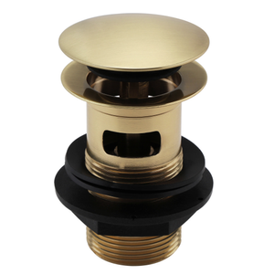Arezzo Brushed Brass Slotted Easy Clean Click Clack Basin Waste
