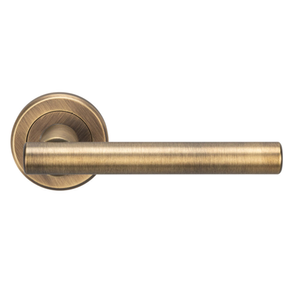 Ellis &amp; Co Lago Round Lever Door Handles - Antique Brass