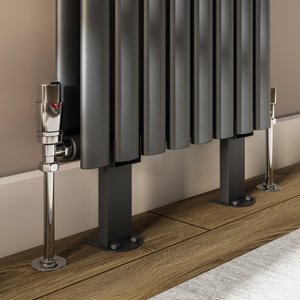 Metro Anthracite Floor Mounted Radiator Feet