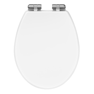 Carlton White Wooden Soft Close Toilet Seat