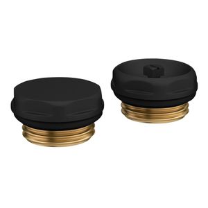 Chatsworth Radiator 1/2" Bleed Valve &amp; Blanking Plug Matt Black