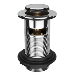 Small Cap Slotted Click Clack Basin Waste - Chrome