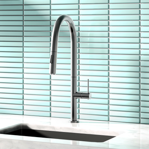 Bower Geneva Kitchen Sink Mixer with Pull-Out Hose and Spray Head - Polished Stainless Steel