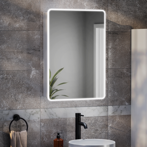 Toreno 500 x 700mm LED Illuminated Mirror Cabinet with Motion Sensor, Anti-Fog &amp; Shaving Socket