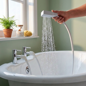 Croydex Shampoo Spray Shower Hose - White