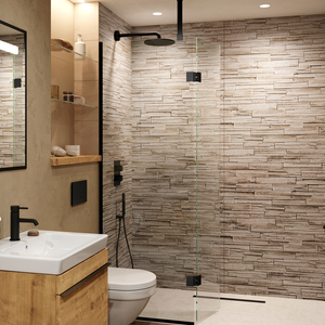 Orion Ledgestone Shower Wall Panel - 2400 x 1000mm