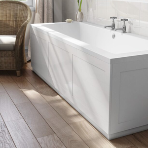 AquaSure Waterproof White Shaker Style Front Bath Panel & Plinth 1700mm