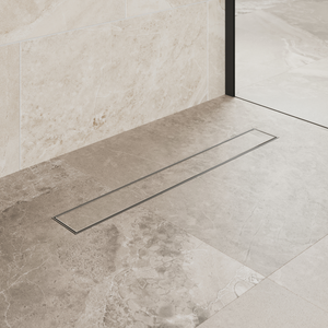 Imperia 600 Linear Tileable Cover Waste Kit Brushed Chrome