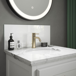 Venice Ice White Self Adhesive Bathroom Splashback 250 x 600mm