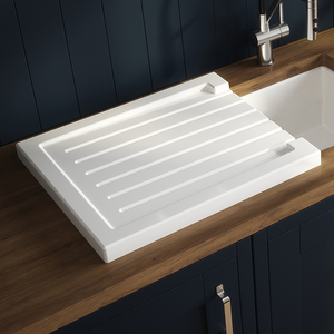 Bower Ceramic Ridged Kitchen Sink Drainer