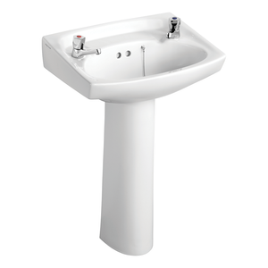 Armitage Shanks Royalex 560mm 2TH Basin with Full Pedestal