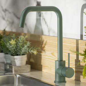 Abode Vigour Single Lever Kitchen Mixer Tap - Forrest Green