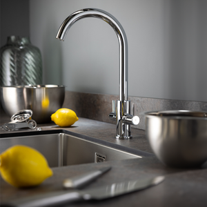 Abode Marido Dual Lever Kitchen Mixer Tap - Chrome