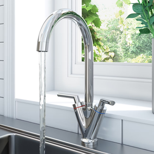 Schon Dual Lever Kitchen Sink Mixer - Chrome