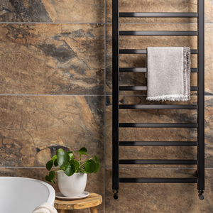 Burbank Matt Brown Stone Effect Porcelain Wall and Floor Tiles - 400 x 600mm
