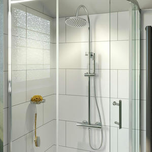 Orchard Derwent Chrome Round Head Shower Riser System