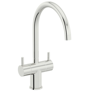 Schon Burgh Dual Lever Polished Chrome Kitchen Tap