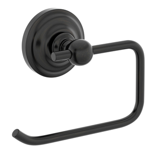 Accents 1805 Black Toilet Roll Holder -  Brushed Matt Black