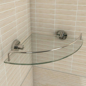 Accents Matrix Glass Corner Shelf