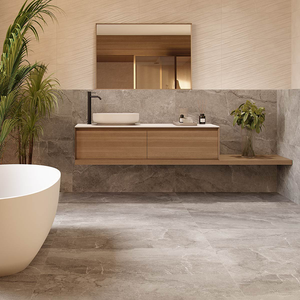 Berwick Brown Stone Effect Anti-slip Floor Tiles 600 x 600mm