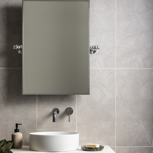 Adelita Light Grey Stone Effect Wall &amp; Floor Tiles - 300 x 600mm