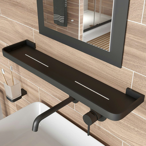 Mode Spencer Black Bathroom Shelf