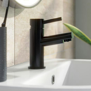 Orchard Eden Matt Black Basin Mixer Tap