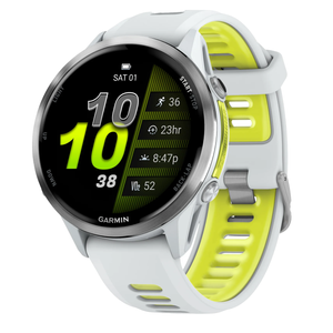 Garmin Forerunner 970 - 47mm - Whitestone/Translucent Amp Yellow