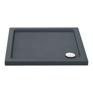 Aurora Slate Effect Stone Square Shower Tray 900 x 900 x 40mm