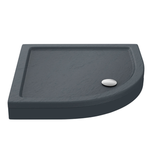 Aurora Slate Effect Stone Quadrant Shower Tray + Riser Kit 900 x 900mm