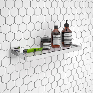 Milan Modern Wall Mounted Glass Shelf