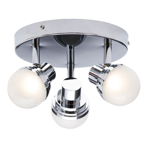 Forum Milan Chrome LED 3 Light Spotlight Plate