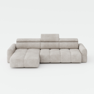 Bormio Left Corner Sofa with Storage Beige