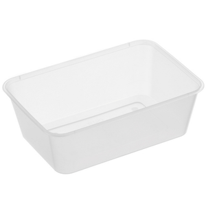 Awesome Rectangle Plastic Container Natural 750ml - 50 / SLEEVE
