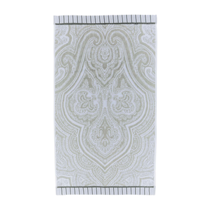 Amalia Towels, White/Silver