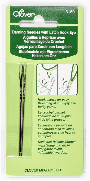 Aiguilles à repriser avec verrouillage du crochet Clover