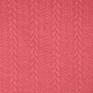 Tissu sweat torsade - Framboise