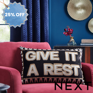 NEXT "Give It A Rest" Velvet Cushion