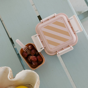 Tutete - Large Lunch Box - Pink Stripes