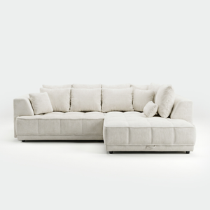 Tignes Right Corner Sofa with Storage Ivory