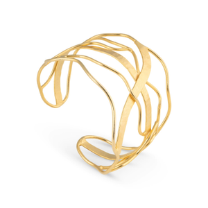 Liquid Gold Plated Cuff Bracelet