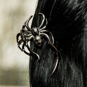 Blue Banana Large Spider Hair Clip (Black)
